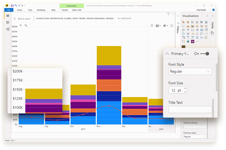 Font Size Drill Down Timeseries PRO ZoomCharts Documentation