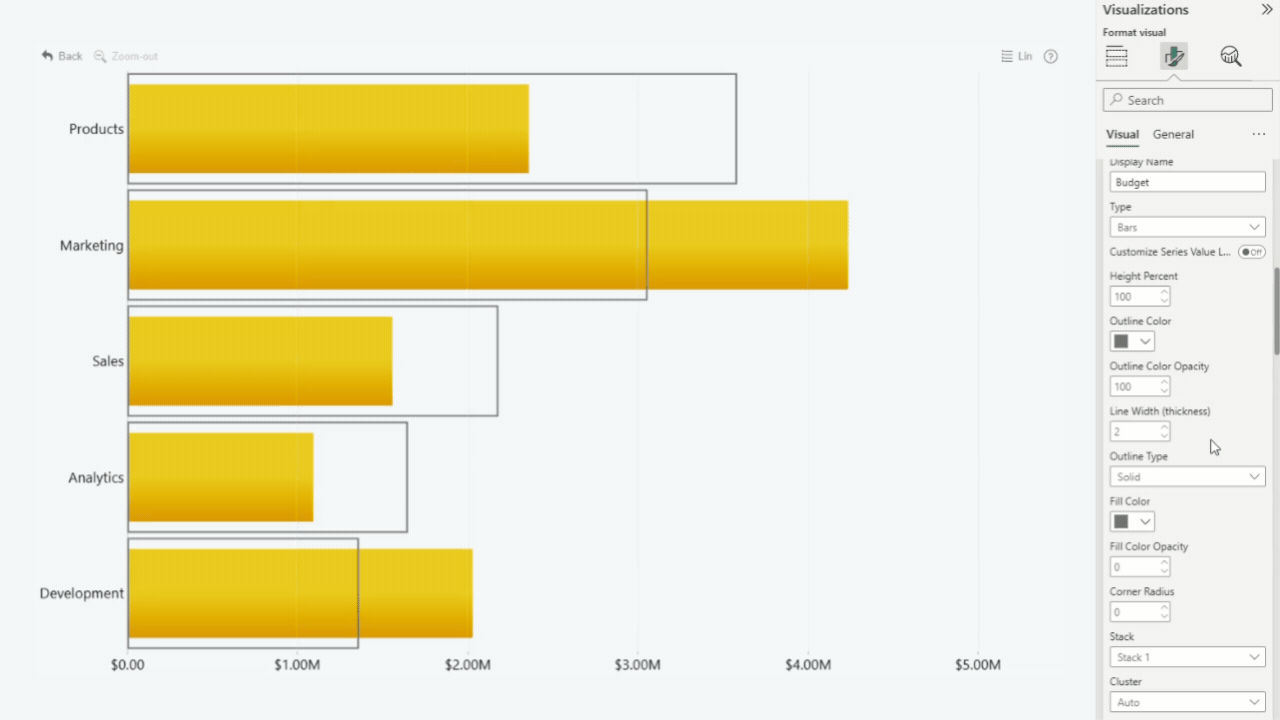 Line Width (thickness) (Series Configuration)