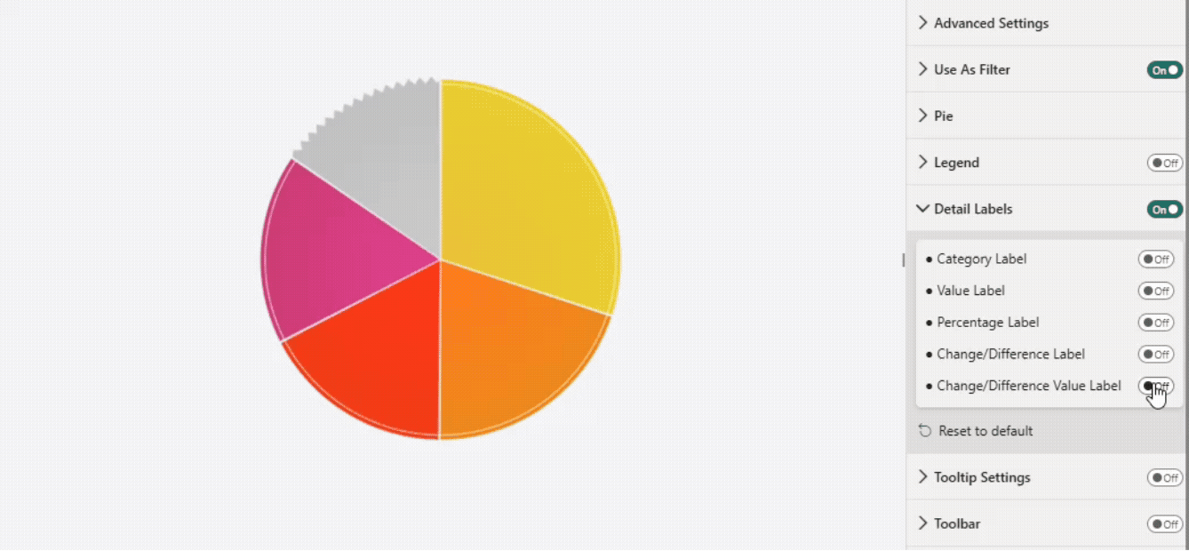 Change/Difference Value Label Toggle