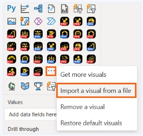 Import a visual from a file Import a visual from a file in Power BI